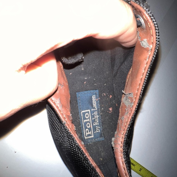 Polo low top red black used Black Canvas Sneakers very used - Picture 3 of 4